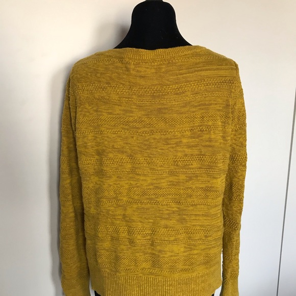Ann Taylor LOFT mustard yellow pullover sweater - Picture 8 of 8